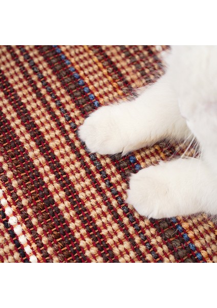 40X60 cm Renkli Çizgili Kedi Tırmığı Sisal Ped Yavru Kedi Pençeleri Taşlama Pet Çekyat Koruma Minder Örtüsü Isırmaya Dayanıklı (Yurt Dışından) fırsatları