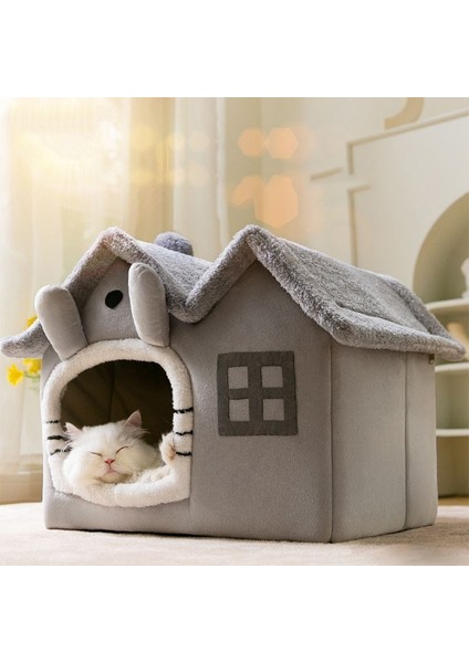 B M Sıcak Peluş Kedi Yatak Evi Ayrılabilir Yumuşak Evcil Hayvan Yastığı Köpek Kulübesi Küçük Köpek Kedi Nefes Yıkanabilir Pet House Kediler Aksesuarları (Yurt Dışından) fiyatları