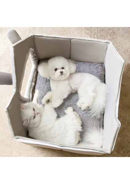 B M Sıcak Peluş Kedi Yatak Evi Ayrılabilir Yumuşak Evcil Hayvan Yastığı Köpek Kulübesi Küçük Köpek Kedi Nefes Yıkanabilir Pet House Kediler Aksesuarları (Yurt Dışından) fırsatları