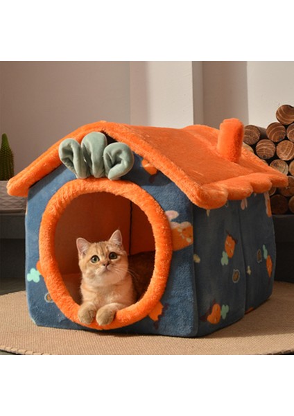 E M 8 kg Evcil Hayvanlar Için Pet Kedi Kumu Uyku Evi Çıkarılabilir Yastık Yıkanmış Sıcak Mağara Köpek Yatağı Kapalı Kapalı Tip Çadır Ev Yavru Kedi Malzemeleri Halı (Yurt Dışından) indirimleri