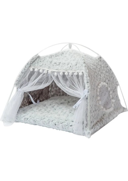 Pembe Çiçekler M 52X52X40CM Tatlı Prenses Kedi Yatağı Genel Teepee Kapalı Rahat Hamak Zeminler Katlanabilir Kedi Çadırı Köpek Evi Yatak Evcil Hayvan Sepeti Yastık (Yurt Dışından) fırsatları