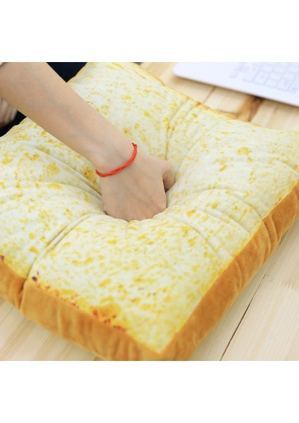 Tost 40X40X7CM S Yüksek Kopya Tost Kedi Yatağı, Ekmek Evcil Hayvanlar Için Uyku Yastığı Yavru Kedi ve Küçük Köpekler, Kedi Köpek Yuva Yatak, Köpek Yavrusu Termal Uyku Pedleri (Yurt Dışından)
