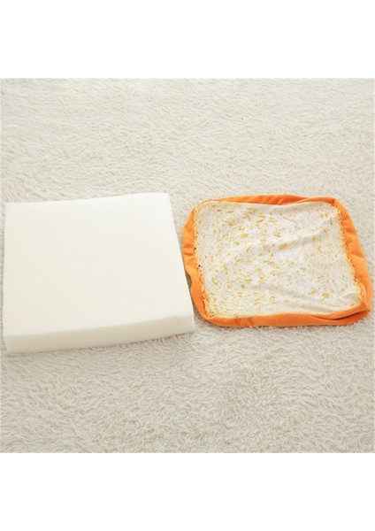 Tost 40X40X7CM S Yüksek Kopya Tost Kedi Yatağı, Ekmek Evcil Hayvanlar Için Uyku Yastığı Yavru Kedi ve Küçük Köpekler, Kedi Köpek Yuva Yatak, Köpek Yavrusu Termal Uyku Pedleri (Yurt Dışından)