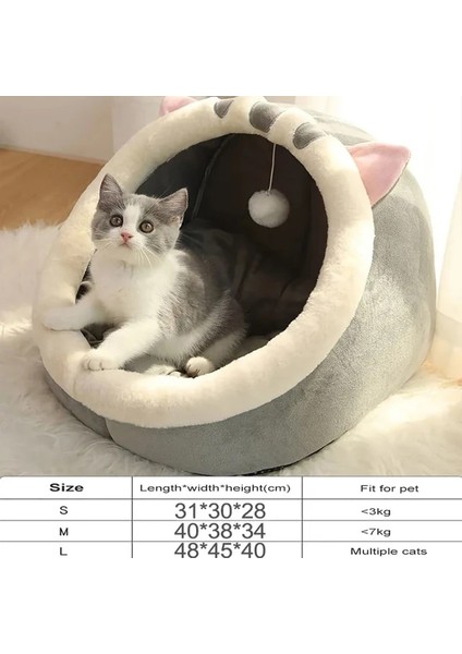 A S Sıcak Kedi Yatak Yavru Ev Evcil Hayvan Sepeti Şezlong Yastık Küçük Köpekler Yastık Mat Çadır Yavru Yuva Mağara Uyku Yatakları Kediler Için Ev (Yurt Dışından)