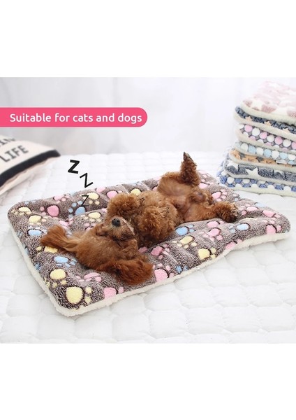 H Köpek Yatağı Evcil Hayvan Yastığı Battaniye Yumuşak Polar Kedi Yastık Köpek Kanepe Mat Pedleri Kış Pet (Yurt Dışından)