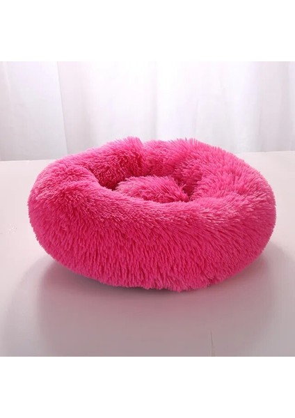 Gül Kırmızı 30 cm Süper Yumuşak Köpek Yatağı Peluş Kedi Matı Köpek Yatakları Büyük Köpekler Yatak Labradorlar Evi Yuvarlak Yastık Ev Hayvanı Ürünü Aksesuarları (Yurt Dışından)
