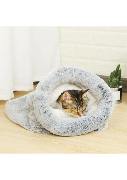 Gri 自定义形状3 Xl Yıkanabilir Peluş Kedi Uyku Tulumu Köpek Küçük Köpekler Kediler Mat Yatak Sıcak Yumuşak Evcil Hayvan Evi Kedi Uyku Yuvası Yastık Evcil Hayvan Ürünleri (Yurt Dışından) indirimleri