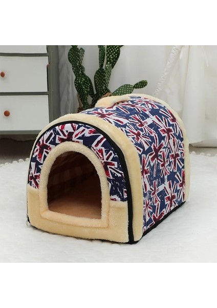 OUT2048-14 S Hanpanda Four Seasons Evrensel Taşınabilir 16 Çeşit Baskılar Pet Kumu Yarı Kapalı Kedi 3D Peluş Çıkarılabiliryıkanabilir Villa Çadırı (Yurt Dışından)
