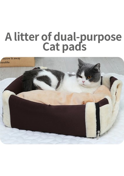 OUT2048-14 S Hanpanda Four Seasons Evrensel Taşınabilir 16 Çeşit Baskılar Pet Kumu Yarı Kapalı Kedi 3D Peluş Çıkarılabiliryıkanabilir Villa Çadırı (Yurt Dışından) fırsatları