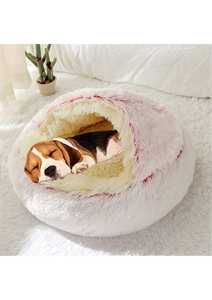 Pembe Uzun Peluş 40X40 cm Kış Uzun Peluş Pet Kedi Yatağı Yuvarlak Kedi Yastık Ev Sıcak Kedi Sepeti Kedi Uyku Tulumu Kedi Yuva Kulübesi 2 In 1 Küçük Köpek Kedi Için (Yurt Dışından) indirimleri