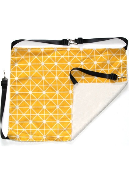 Sarı S 38X35CM Ayarlanabilir Askılı Kedi Asılı Hamak Çift Taraflı Evcil Hayvan Kafesi Hamak Asılı Yatak Küçük Hayvanlar Için Uykulu Ped Dinlenme Evcil Hayvanlar (Yurt Dışından)