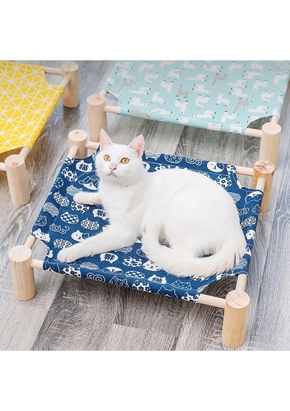 Yeşil 53X48X13CM Kedi ve Köpek Yatağı Her Mevsim Neme Dayanıklı Kedi Yuvası Taşınabilir Masif Ahşap Köpek Yatağı Tavşan Küçük Köpek Kulübesi Yıkanabilir Kanvas Evcil Hayvan Yatağı (Yurt Dışından) fiyatları