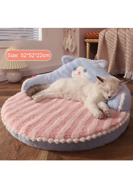 Pembe 50X50 cm Hoopet Kedi Kanepe Ayı Şekli Mat Küçük Köpek Için Kedi Yıkanabilir Mağara Kedi Yuva Köpek Kulübesi Sünger Ped Köpek Yavrusu Için Uyku Artefaktı (Yurt Dışından)