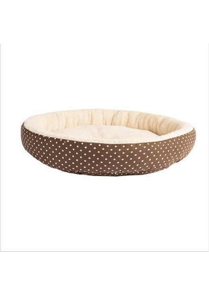 Kahverengi 34CMX10CM Yumuşak Kedi Yatak Evi Yuvarlak Yatak Katlanabilir Köpek Uyku Mat Yastık Yuva Sıcak Köpek Kulübesi Pet Mat Köpek Yuva Gizle Burger Ekmeği Kış (Yurt Dışından)