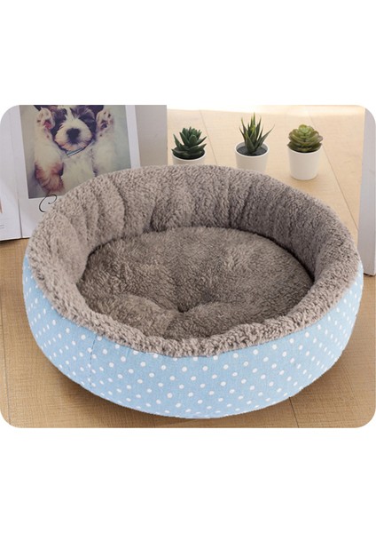 Kahverengi 34CMX10CM Yumuşak Kedi Yatak Evi Yuvarlak Yatak Katlanabilir Köpek Uyku Mat Yastık Yuva Sıcak Köpek Kulübesi Pet Mat Köpek Yuva Gizle Burger Ekmeği Kış (Yurt Dışından)