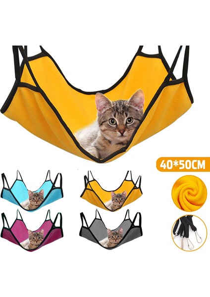 Sarı 50X40CM Kedi Hamak Yatak Asılı Evcil Hayvan Kafesi Hamak Yumuşak Kedi Evi Yastık Mat Yaz Soğutma Evcil Hayvan Sepeti Goblen Evcil Hayvan Aksesuarları (Yurt Dışından) fiyatları