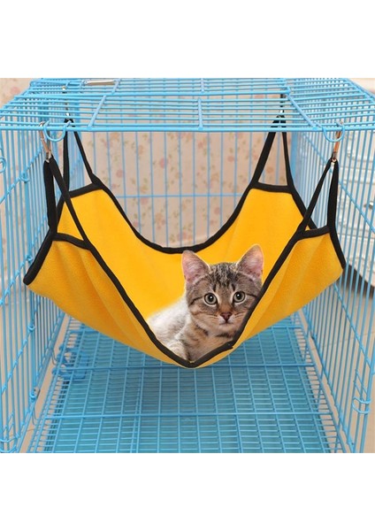 Sarı 50X40CM Kedi Hamak Yatak Asılı Evcil Hayvan Kafesi Hamak Yumuşak Kedi Evi Yastık Mat Yaz Soğutma Evcil Hayvan Sepeti Goblen Evcil Hayvan Aksesuarları (Yurt Dışından) modelleri