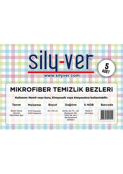 Çok Amaçlı Sihirli Bez (5 'li Adet ) Nano Teknoloji Dimili Bez 40x65cm, İz Yapmaz Bez, Mikrofiber Temizlik Bezi, Cam Bezi