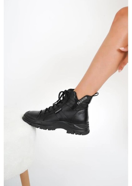 23K310-14 Kadın Içi Yünlü Kaymaz Taban Deri Bot fırsatları