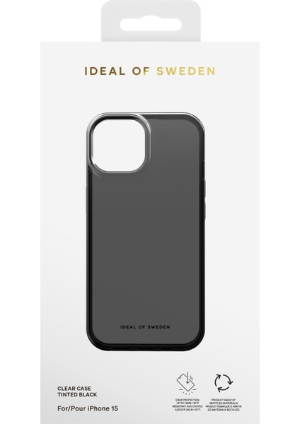 Clear Case iPhone 15 Telefon Kılıfı Siyah