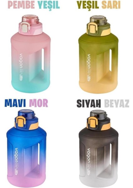 Motivasyon Su Matarası 1600ML Pembe