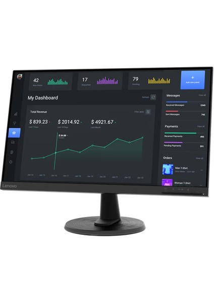 C24-40 23.8" 4ms 75Hz (Hdmı+Vga) Amd Freesync Va Panel Wled Monitör 63DCKAT6TK