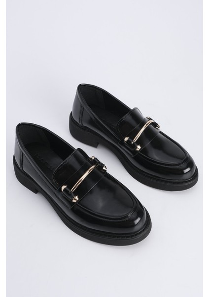 Kadın Loafer Makosen Casual Tokalı Günlük Ayakkabı Forye