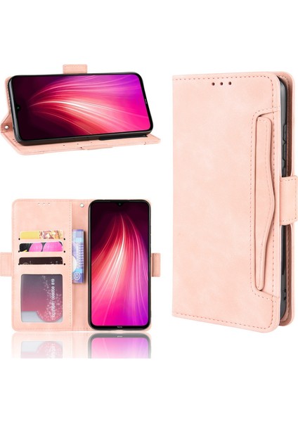 Xiaomi Redmi Note 8t Kart Yuvalı Deri Cüzdan Telefon Kılıfı (Yurt Dışından)
