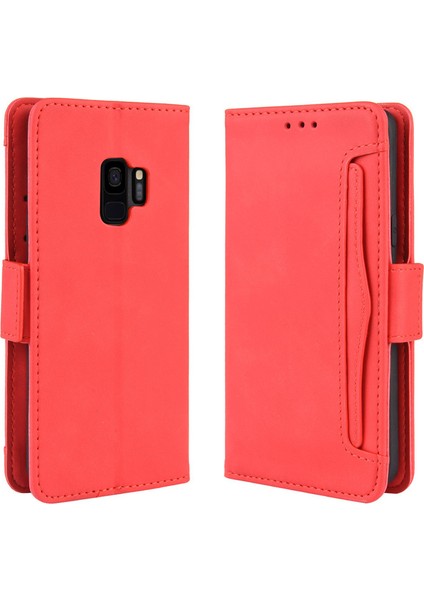 Samsung Galaxy S9 Kart Yuvalı Deri Cüzdan Telefon Kılıfı (Yurt Dışından)