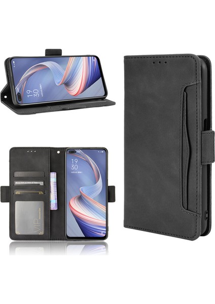 Oppo A92S Kart Yuvalı Deri Cüzdan Telefon Kılıfı (Yurt Dışından) modelleri