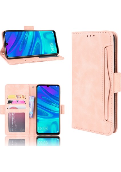 Huawei P30 Lite Kart Yuvalı Deri Cüzdan Telefon Kılıfı (Yurt Dışından)