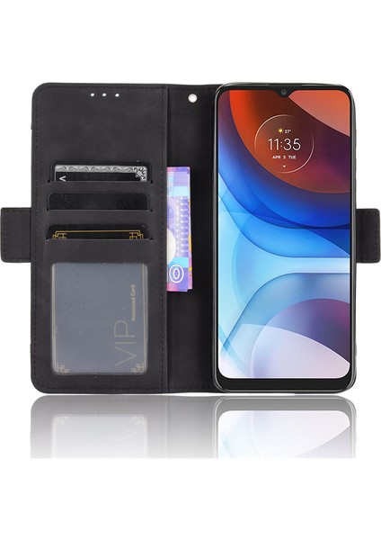 Motorola Moto E7I Power Kart Yuvalı Deri Cüzdan Telefon Kılıfı (Yurt Dışından) fiyatları