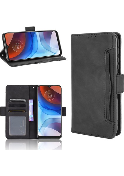 Motorola Moto E7I Power Kart Yuvalı Deri Cüzdan Telefon Kılıfı (Yurt Dışından) modelleri