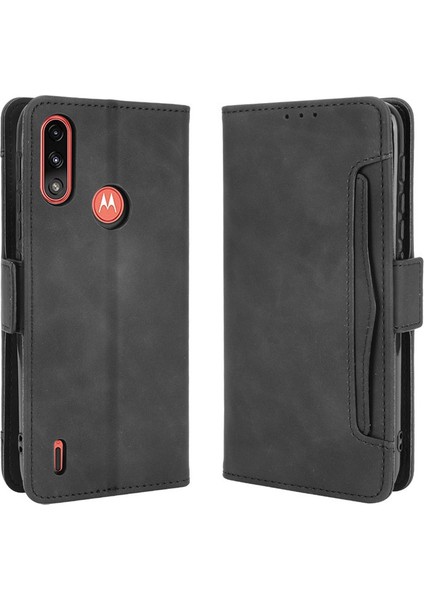 Motorola Moto E7I Power Kart Yuvalı Deri Cüzdan Telefon Kılıfı (Yurt Dışından) fırsatları