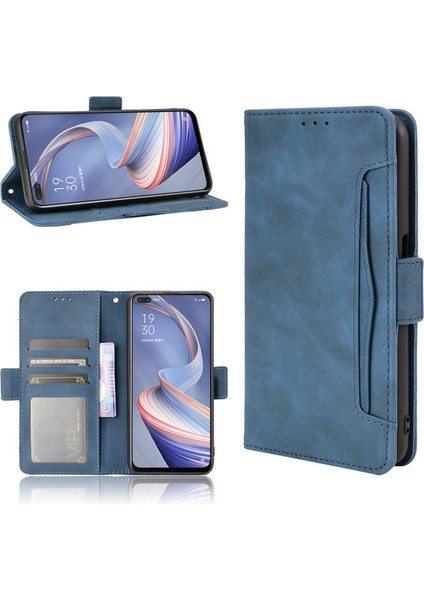 Oppo A92S Kart Yuvalı Deri Cüzdan Telefon Kılıfı (Yurt Dışından) modelleri
