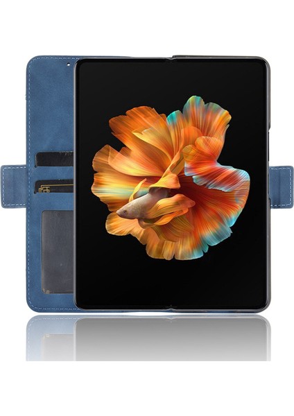 Xiaomi Mi Mix Fold Kart Yuvalı Deri Cüzdan Telefon Kılıfı (Yurt Dışından)