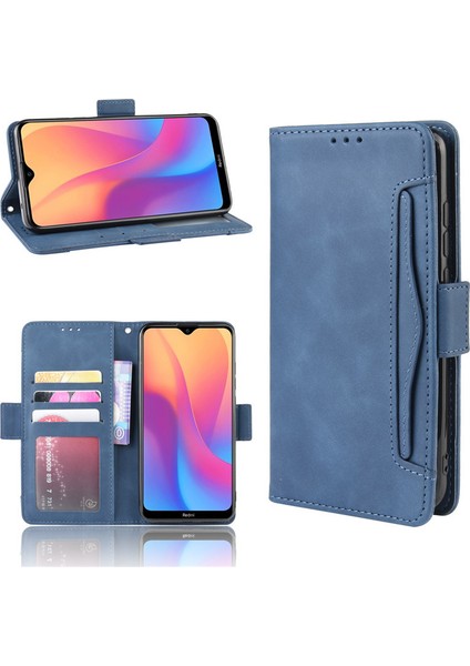 Xiaomi Redmi 8A Kart Yuvalı Deri Cüzdan Telefon Kılıfı (Yurt Dışından)