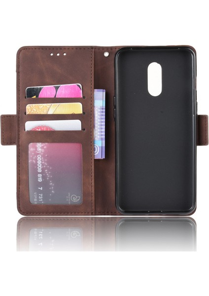 Oneplus 7 Pro Kart Yuvalı Deri Cüzdan Telefon Kılıfı (Yurt Dışından)