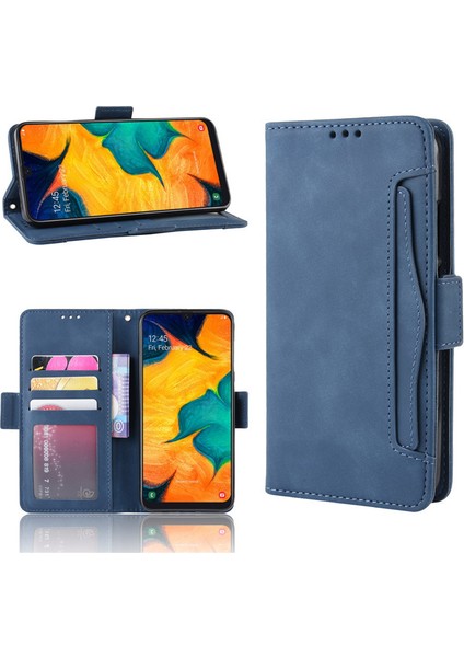 Samsung Galaxy M10S Kart Yuvalı Deri Cüzdan Telefon Kılıfı (Yurt Dışından)