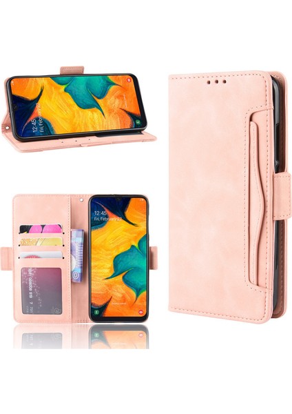 Samsung Galaxy M10S Kart Yuvalı Deri Cüzdan Telefon Kılıfı (Yurt Dışından)