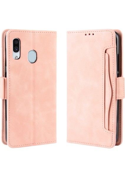 Samsung Galaxy M10S Kart Yuvalı Deri Cüzdan Telefon Kılıfı (Yurt Dışından)
