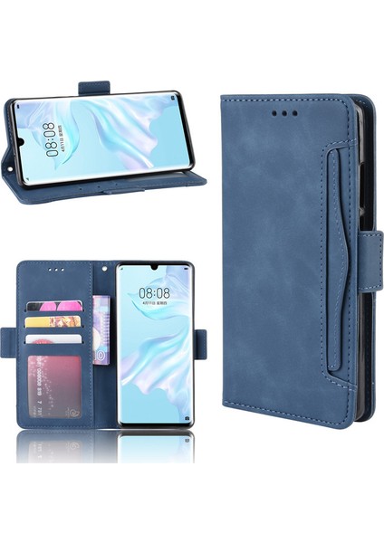 Huawei P30 Pro Kart Yuvalı Deri Cüzdan Telefon Kılıfı (Yurt Dışından)