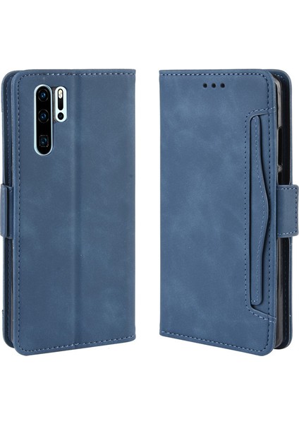 Huawei P30 Pro Kart Yuvalı Deri Cüzdan Telefon Kılıfı (Yurt Dışından)