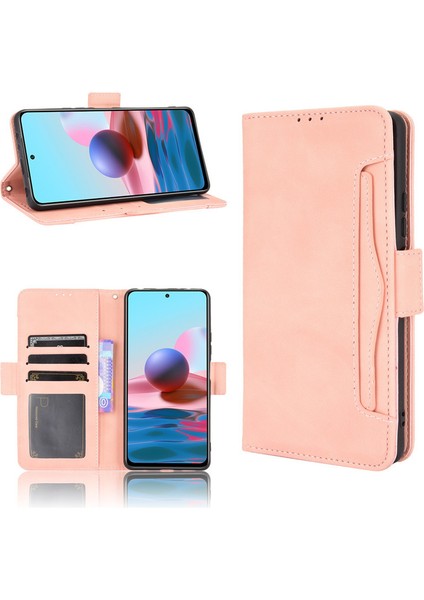 Xiaomi Redmi Note 10 Pro Max Kart Yuvalı Deri Cüzdan Telefon Kılıfı (Yurt Dışından)