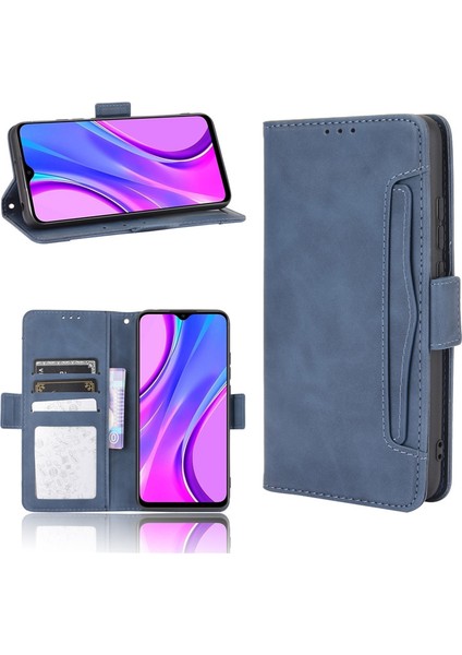 Xiaomi Redmi 9c Kart Yuvalı Deri Cüzdan Telefon Kılıfı (Yurt Dışından)
