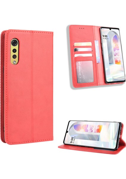 Lg Velvet Kart Yuvalı Deri Cüzdan Telefon Kılıfı (Yurt Dışından)