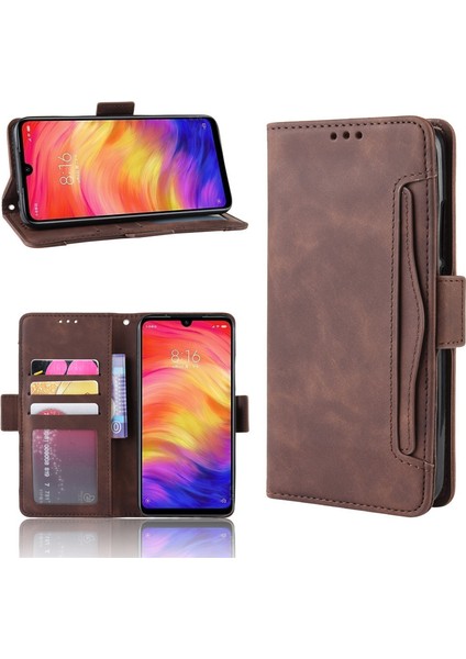 Xiaomi Redmi 7 Kart Yuvalı Deri Cüzdan Telefon Kılıfı (Yurt Dışından)