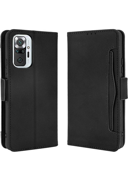 Xiaomi Redmi Note 10 Pro Kart Yuvalı Deri Cüzdan Telefon Kılıfı (Yurt Dışından)