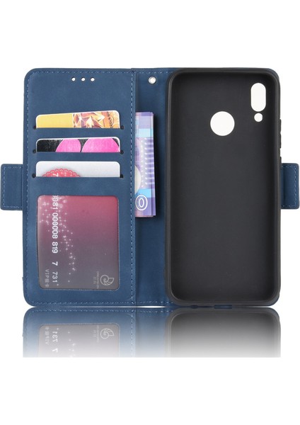 Huawei P20 Lite Kart Yuvalı Deri Cüzdan Telefon Kılıfı (Yurt Dışından)
