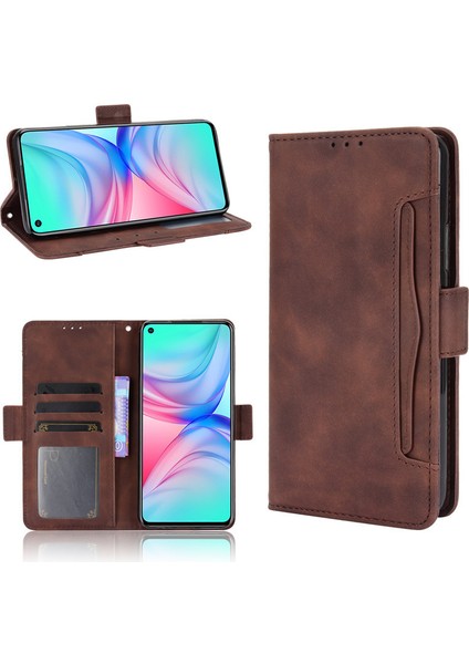 Infinix Hot 10 Kart Yuvalı Deri Cüzdan Telefon Kılıfı (Yurt Dışından)